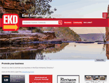 Tablet Screenshot of eastkimberleydirectory.com.au
